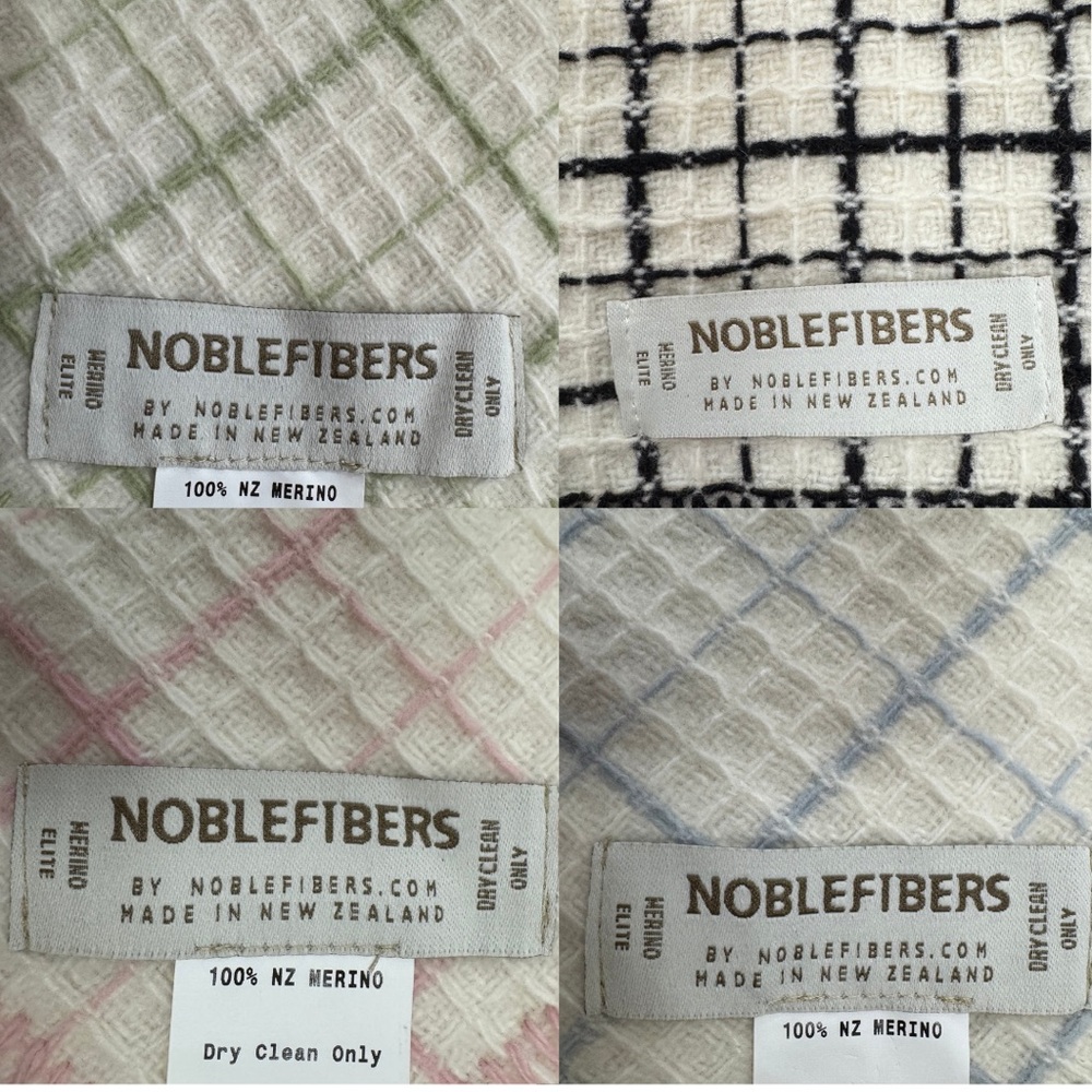 NobleFibers Pure New Zealand Merino Wool Throw Blanket  NEW Your Choice of Color